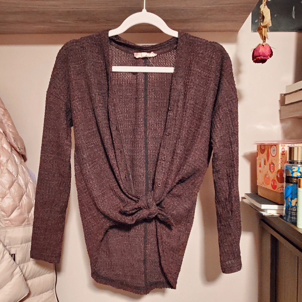 Button Short Cardigan